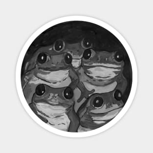 Black and white frog Magnet